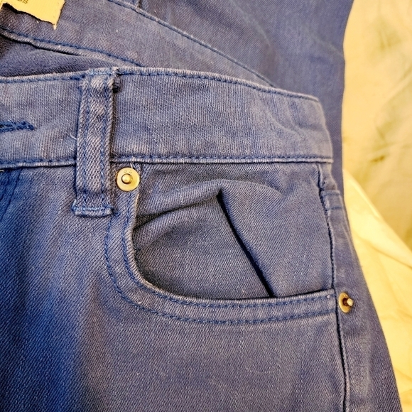 Life In Progress Royal Blue Colored Denim Zip Ankle Skinny Jeans Womens 25 EUC - Picture 3 of 7